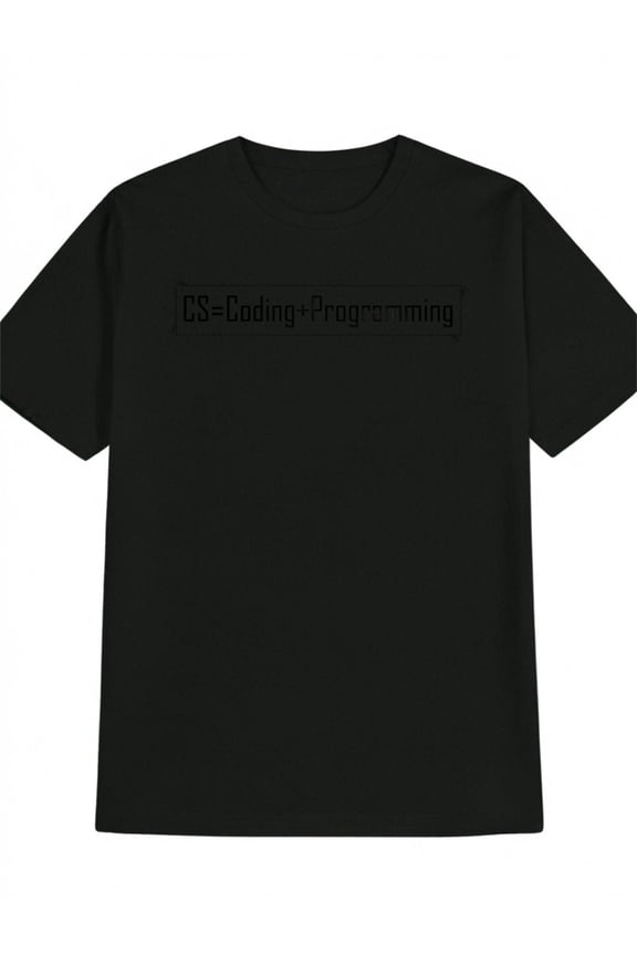 Computer Science Coding Programming Black Graphic T Shirt