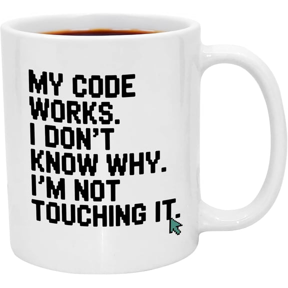 Computer Science Gifts. Funny 11 oz Mug for Work Desk. Geek Cup & Office Humor for Coworkers | Perfect Gifts for Nerds, Coders, Engineers, and Tech Enthusiasts.