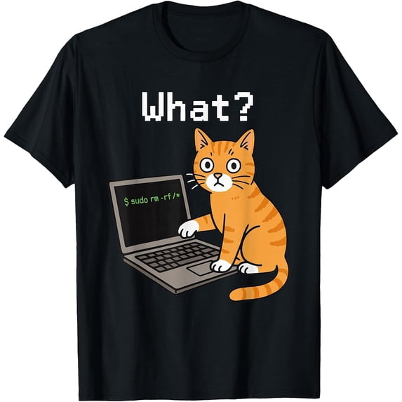 Computer Science Meme Men Women Kids Funny Cat T-Shirt - Walmart.com