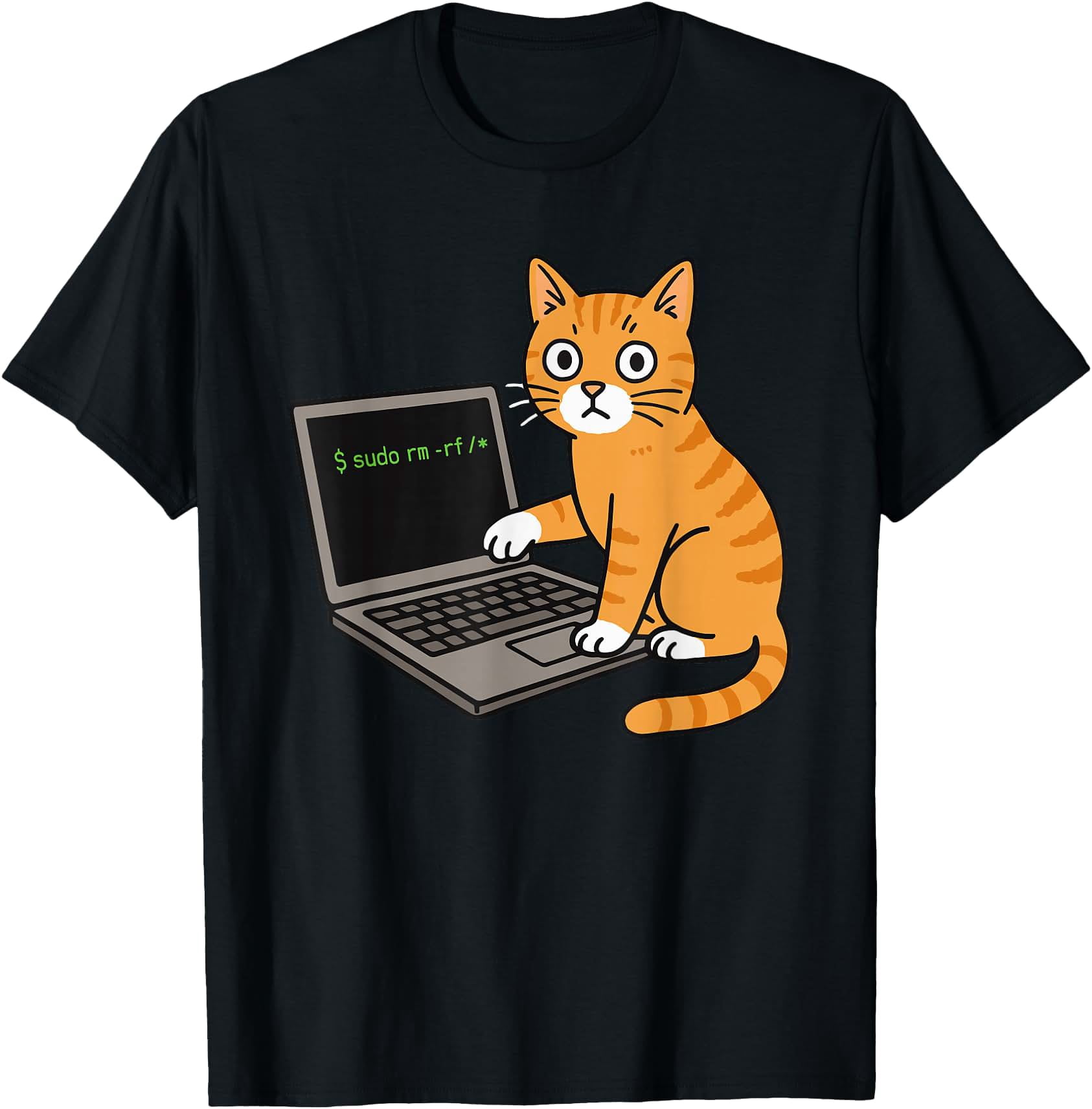 Computer Science Merchandise Computer Science Meme Men Women Kids Funny Cat T-Shirt - Walmart.com