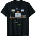 Computer Science Python Programmer Eat Code Sleep T-Shirt,Light Pink ...