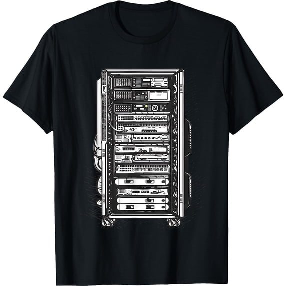 Computer Server Network Rack Sysadmin Engineer Homelab T-Shirt ...
