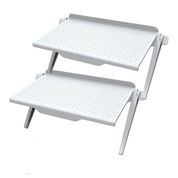 Computer Shelf with Adjustable Plastic Bracket for TV, Set-Top Box, Router, Non-Slip Organizer for Home and Office Storage