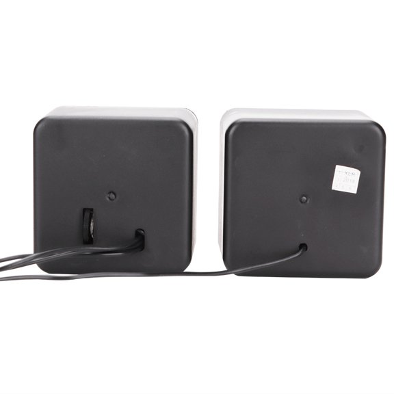 Computer Speaker Mini Speaker Cube USB Stereo 3.5mm Jack Wired Speaker for Desktop Laptop PC Computer (Dual Track)