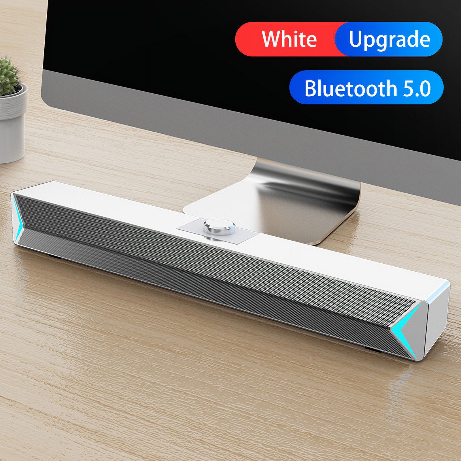 Computer Speaker TV Sound Bar AUX USB Wired and Wireless Bluetooth Home ...