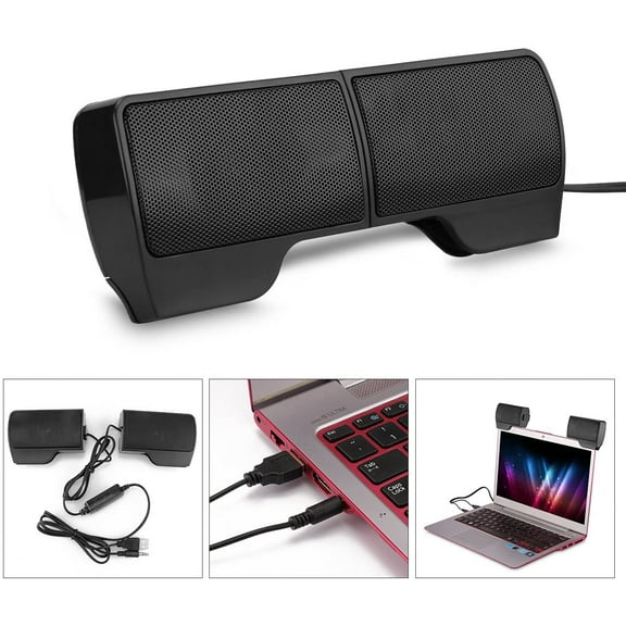Computer Speaker,USB Powered Speaker for Desktop,Windows PCs,Laptop,Portable Mini Sound bar-Plug and Play