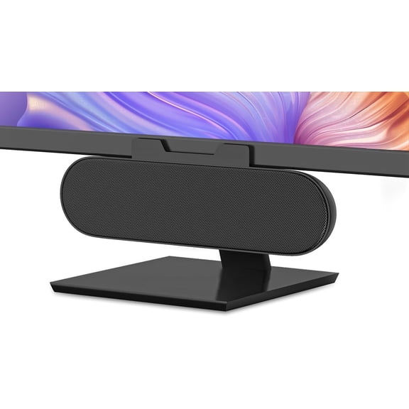 Bravoul Usb-C 2.0 Channel Computer Speakers for Monitor Retail Packaging with Charging Cable, Black