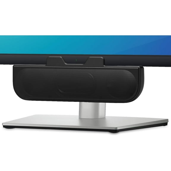 Computer Speakers for Desktop PC, Monitor Speakers, USB Plug-in, Wired, External Speaker for Laptop, Small Computer Soundbar for PC, with Loud Sound, Deep Bass, USB-C Adapter, Easily Clamp to Monitor