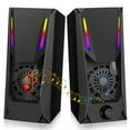 Computer Speakers, EEEkit RGB Desktop Speakers for Gaming with Stereo