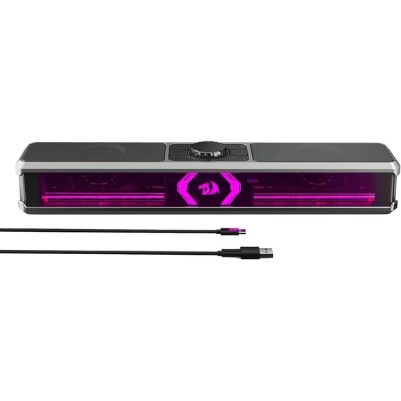 Computer Speakers, PC Speakers Stereo Desktop Sound-bar for Computer, Desktop, Laptop, Monitor, PC, Pad, Cellphone, Bluetooth & USB Input, GS524