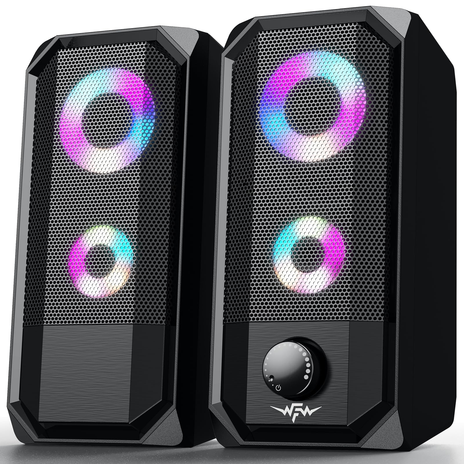 Powerful Desktop Speakers MAOWAPLG Computer Speakers Desktop Speakers Computer Speakers RGB