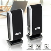 Computer Speakers with Stereo Sound for PC, Laptop, Cellphone, 6W USB Powered Small Multimedia Speakers