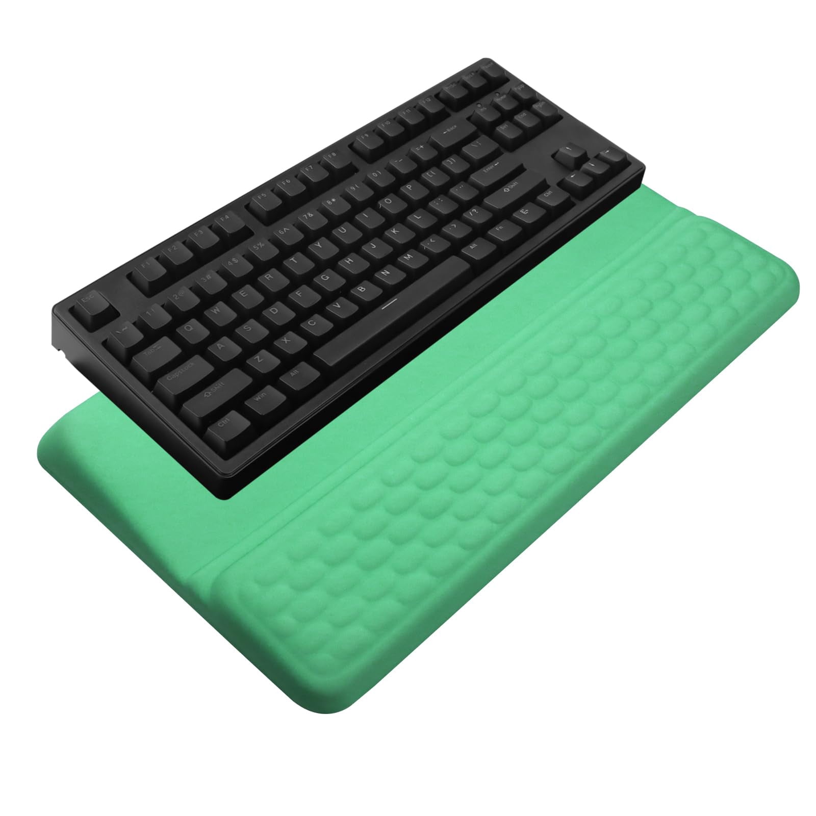 Computer Stand With Wrist Rest  Tilted Holder - Riser Pad Tray Support For Office Home Green