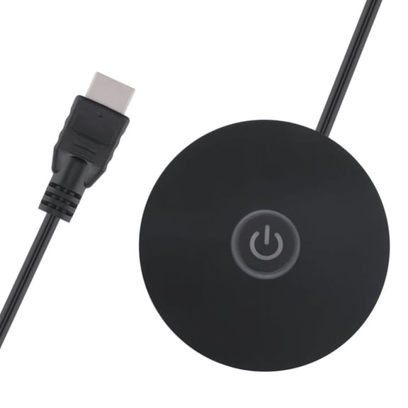 Computer Switch RGB Lighting Effect External Host Power Switch Button,Suitable for Internet Cafes,Homes,Offices (Black)