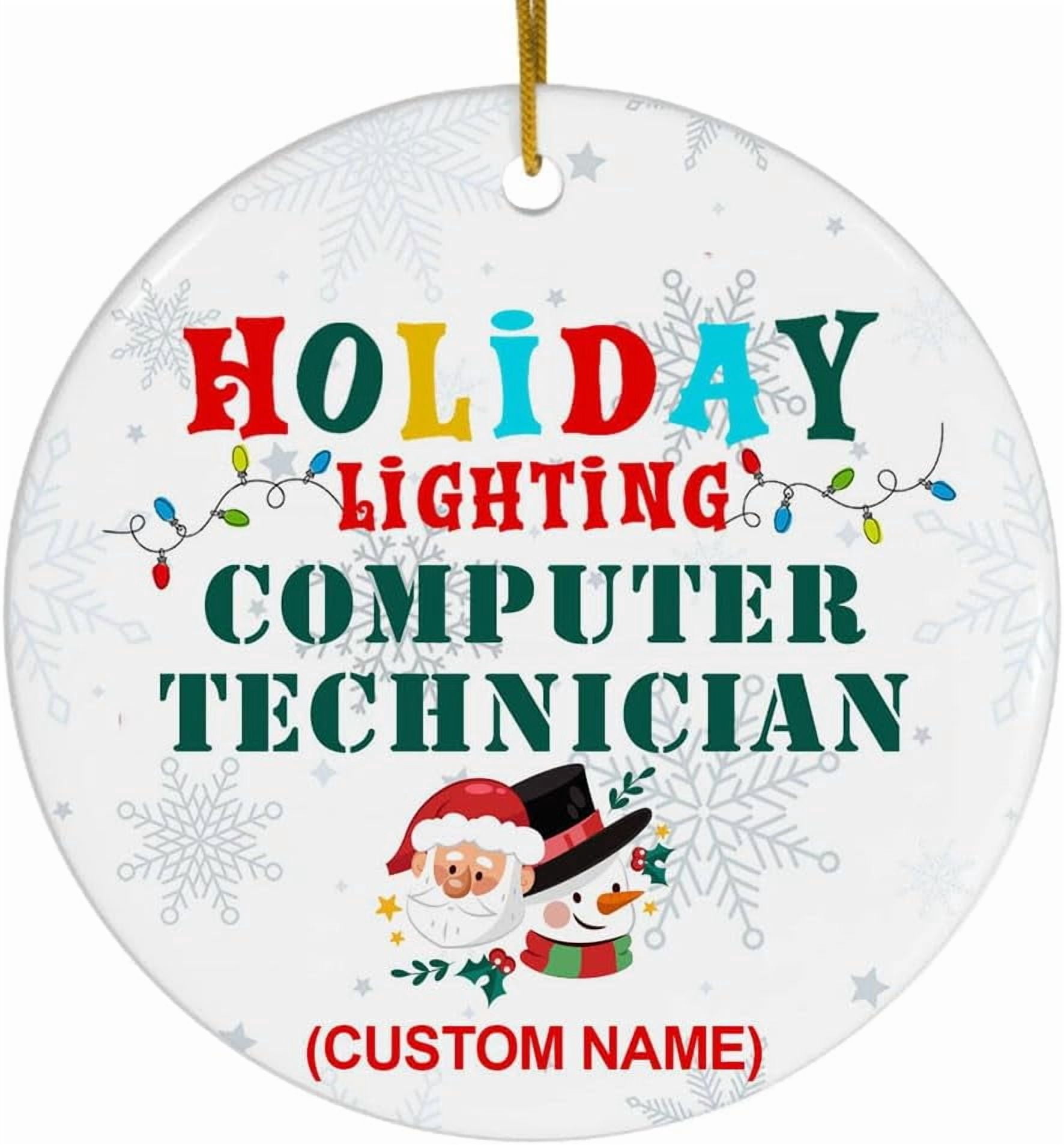 Computer Technician Christmas Ornaments 2025 for Women Friendship ...