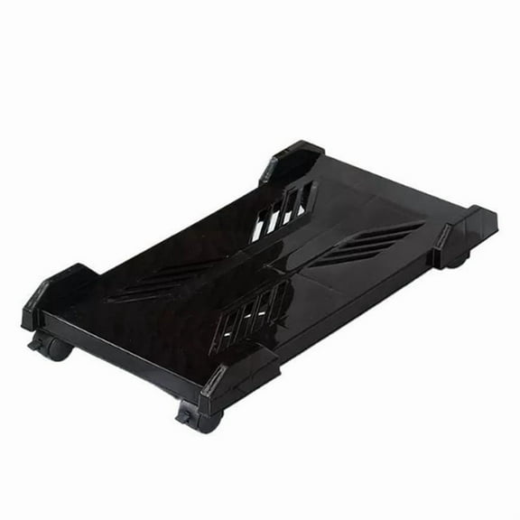 Computer Tower Stand Adjustable Mobile CPU Stand Gaming PC Case with 4 Caster Wheels Most for Most PC Computer Desk,1 x Computer Tower Stand,Black