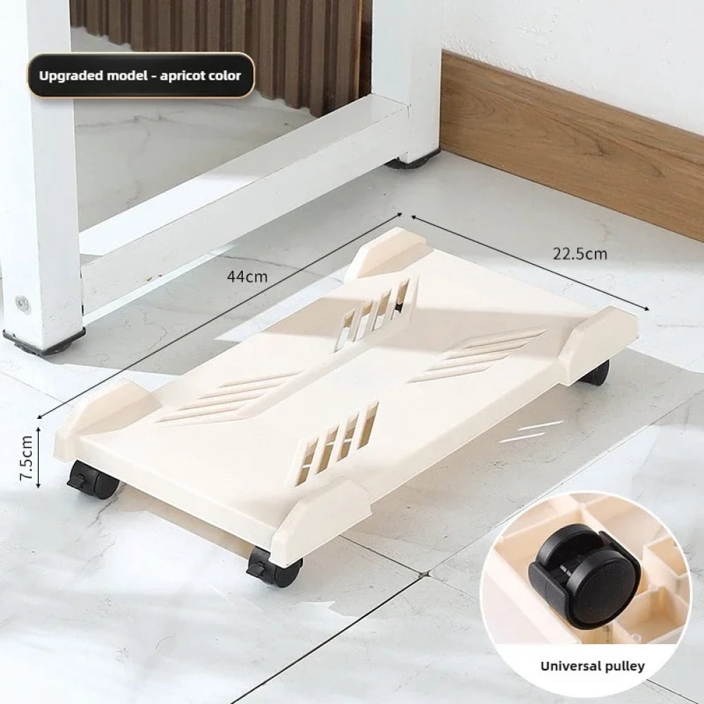 Computer Tower Stand Adjustable Mobile CPU Stand Gaming PC Case with 4 ...