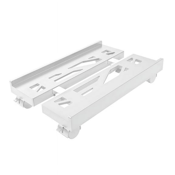 Adjustable Mobile CPU Stand, Ventilated Computer Tower Stand with 4 Caster Wheels, Fits Most PC Towers, Under Desk CPU Holder