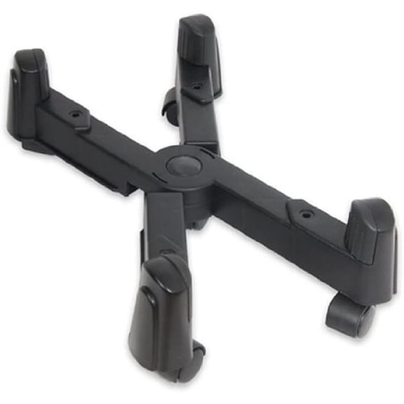 Computer Tower Stand, CPU Holder Desktop Stand Desktop ATX-Case Mobile Cart Holder Adjustable Width with 4 Caster Wheels, Fits Most Computer Cases Under Desk, Black