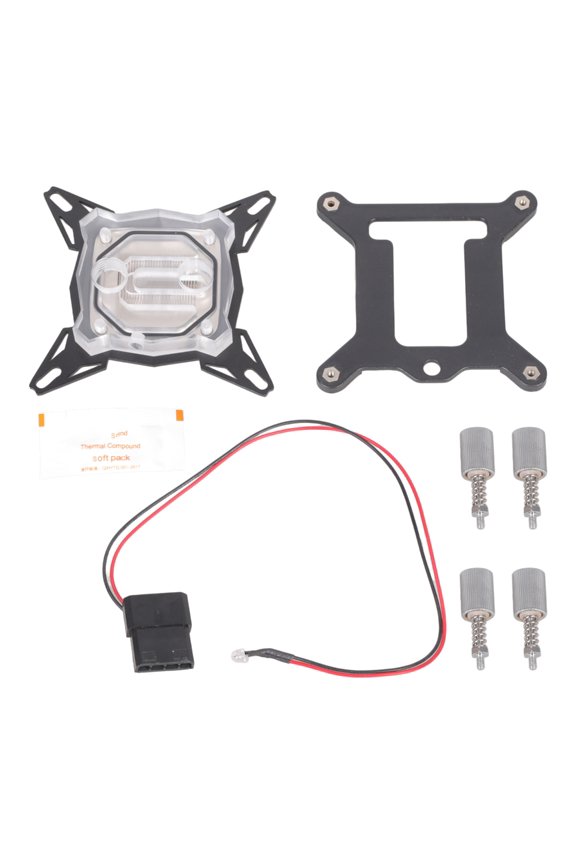 Computer Water Cooling Block G1/4" Thread Copper Base Inner Channel Waterblock For 775/1150/1155/1156 CPU