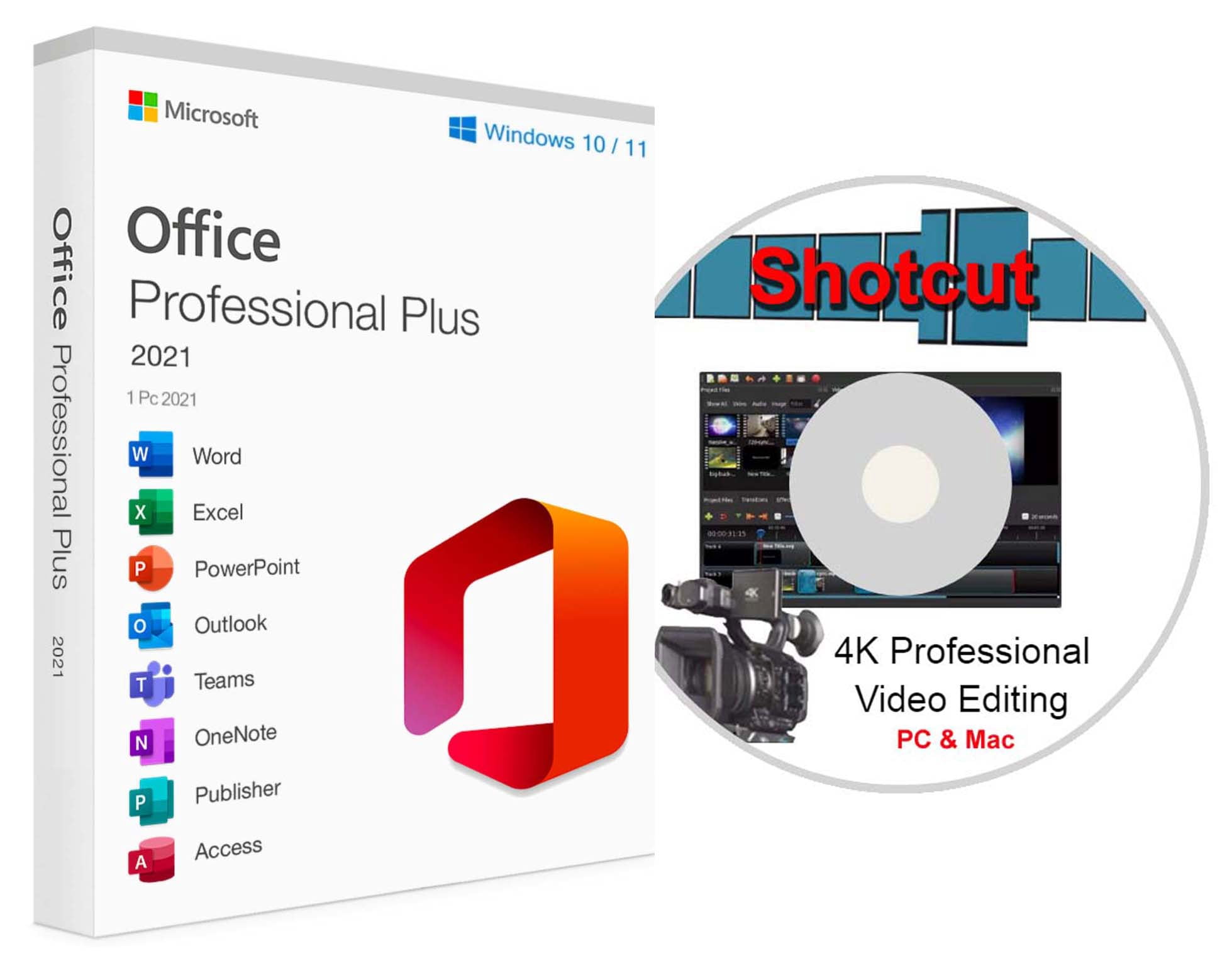 Computer Werx: Office, 2021 Pro Plus (Key and DVD)