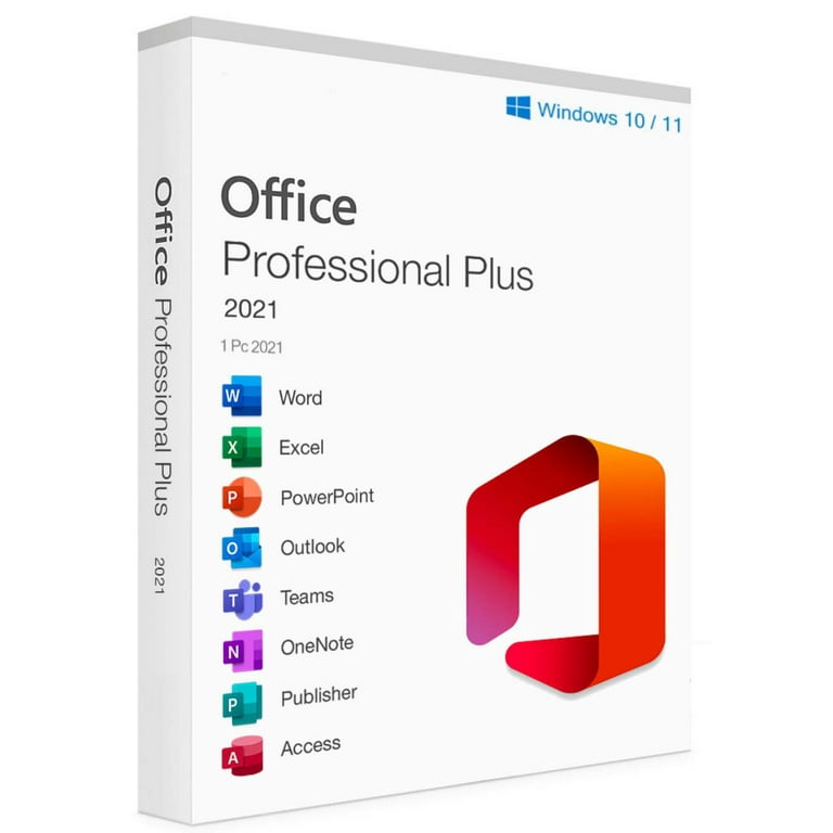 Professional Office 2021 Pro Plus, Business Software Download, No