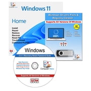 Computer Werx Windows 11 Home 64 Bit USB with Key Install Repair Recover Restore & Drivers Pack, 2 Pack