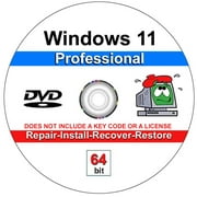 Computer Werx Windows 11, Professional 64 Bit Repair Software DVD