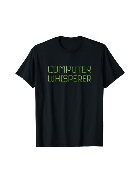 Computer Whisperer Funny IT Technician Nerd Geek Geeky Tech T-Shirt
