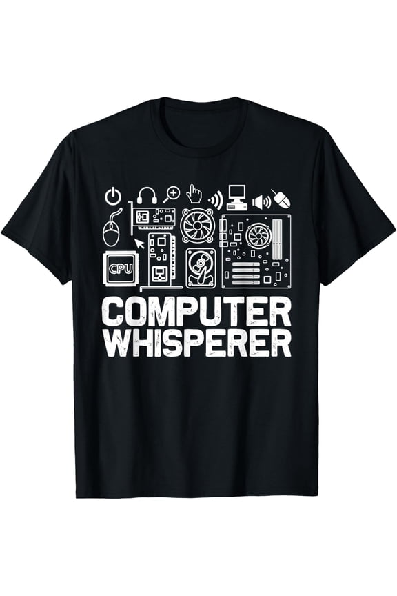 Computer Whisperer Shirt IT Tech Support Nerds Geek T-Shirt mens t shirt,black,women,funny,misfits,men,journey,t-shirt