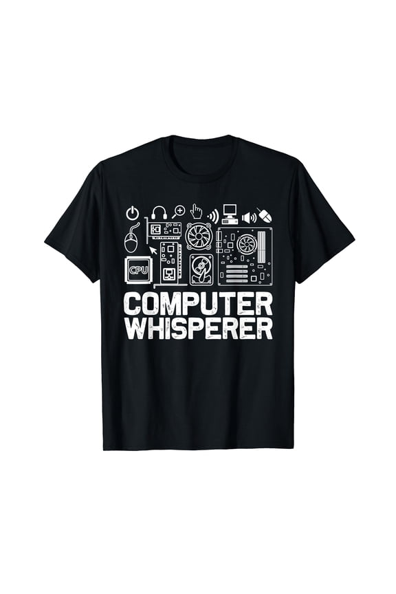 Computer Whisperer Shirt IT Tech Support Nerds Geek T-Shirt