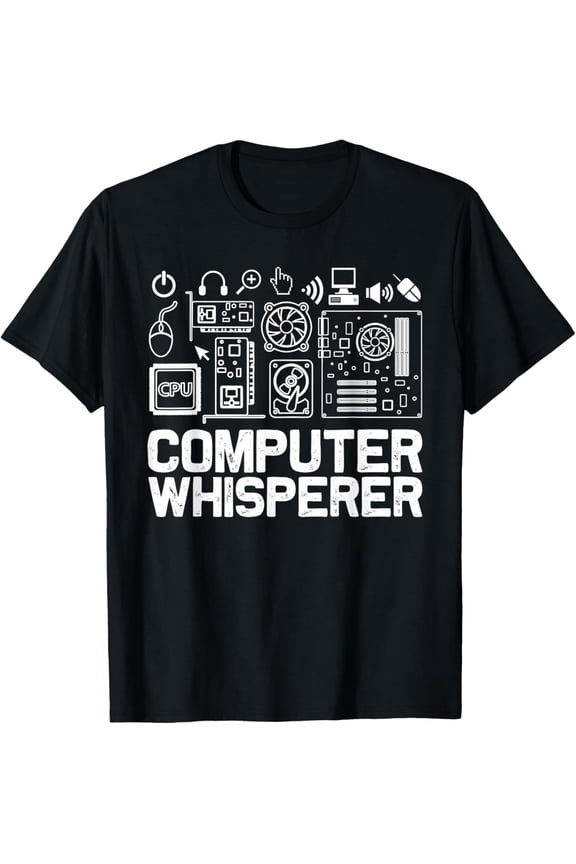 Computer Whisperer Shirt IT Tech Support Nerds Geek T-Shirt