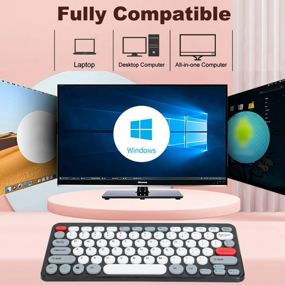 Computer Wireless Keyboard And Mouse Combo 2.4G Ergonomic Compact Silent For Computer And Laptop