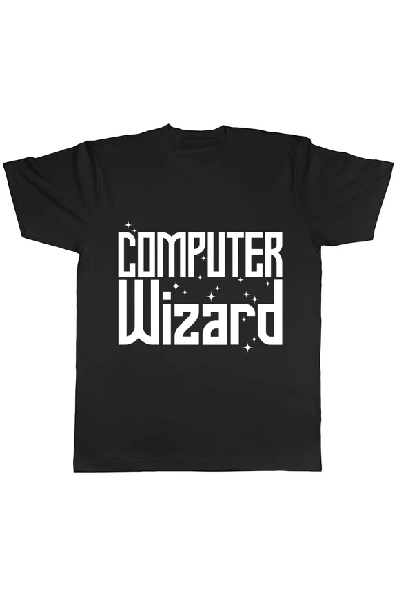 Computer Wizard Retro Tech Magic Unisex T-Shirt, S-5XL