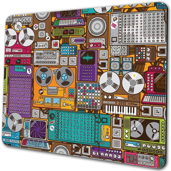 Computer Wood Gaming Mouse pad Turquoise Wood Natural Style, Barn Wood Customized Round Non-Slip Rubber Mousepad …