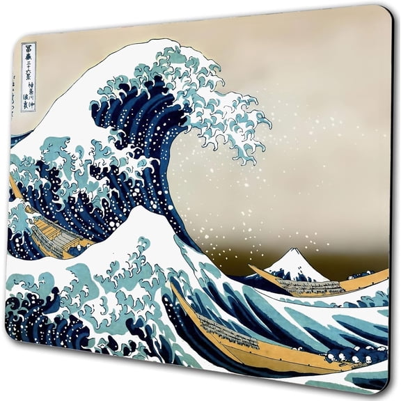 Computer Wood Gaming Mouse pad Turquoise Wood Natural Style, Barn Wood Customized Round Non-Slip Rubber Mousepad …