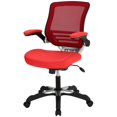 thumbnail image 1 of Computer Work Desk Chair, Red, Faux Vinyl Leather, Home Office Business, Modern Contemporary HB34282, 1 of 6