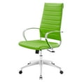 thumbnail image 1 of Computer Work Desk High Back Chair, Faux Leather, Green, Modern Contemporary Urban Design, Home Business Office Furniture, 1 of 9
