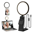 thumbnail image 1 of Computer Zoom Lighting For Video Conference  5" Eye-caring Ring Light With 50 Modes Cri>97.8 3000k-6500k Recording/streaming/selfie Desk Lights Phone/laptop/webcam/monitor, 1 of 9