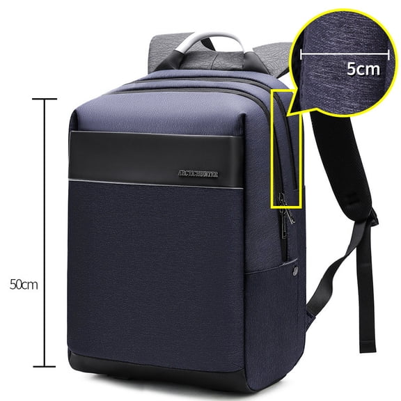 Computer backpack men''s European and American trend schoolbag,Grey