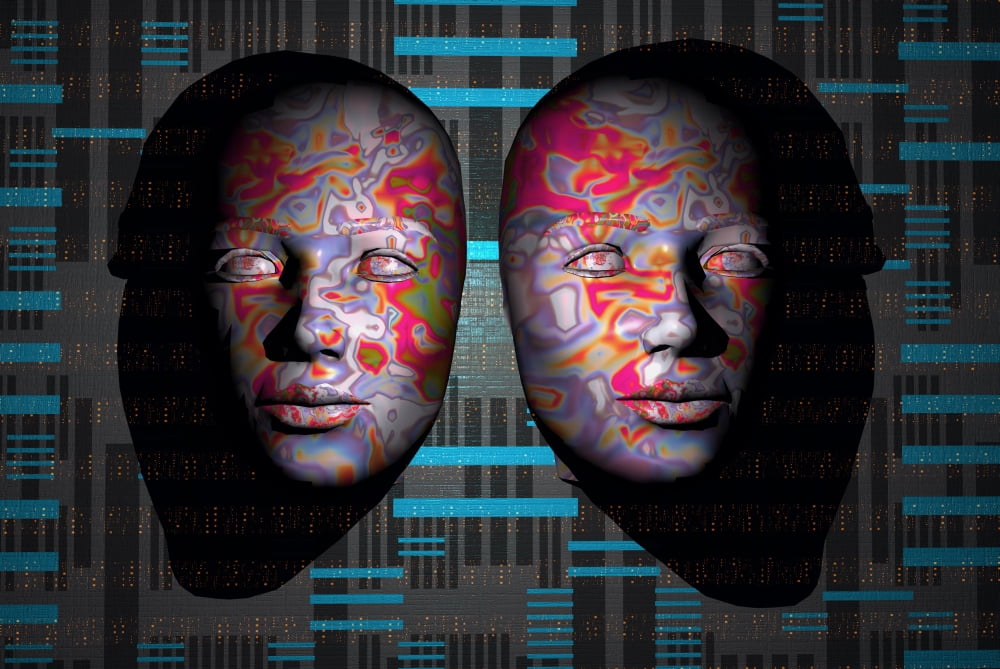 Computer minds linking on a global level Canvas Art - Mark StevensonStocktrek Images (35 x 24)