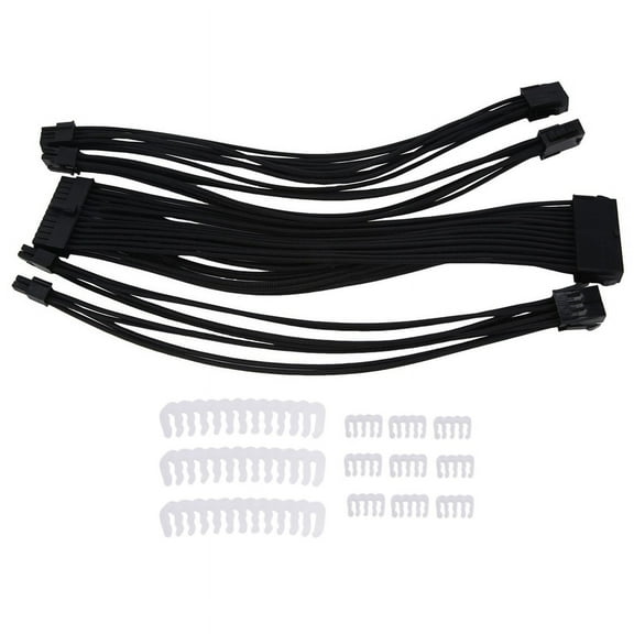Computer power extension cable PSU ATX 24Pin Extension Cable 8-pin