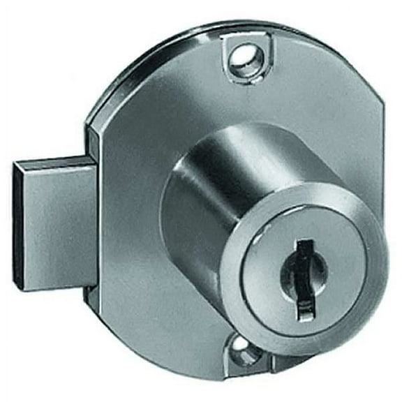Compx National Cabinet Drawer Dead Bolt Lock,Silr,Round C8704-C346A-14A