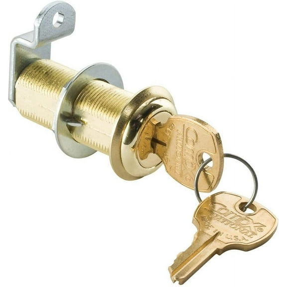 Compx National Cam Lock,For Thickness 1 7/16 in,Brass  C8060-KD-3