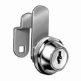 thumbnail image 1 of Disc Tumbler Keyed Cam Lock, Bright Brass, 1/8 in For Door Thickness, 2 Number of Keys, 1 of 1