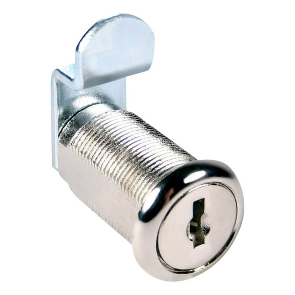 Compx National  Silver-tone Metal Cam Lock with 1-3/16-inch Cylinder, #C415A Keyed Alike