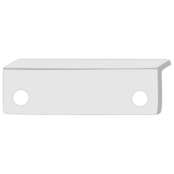 Compx National  Silver-tone Metal Formed Strike Without Bolt Hole