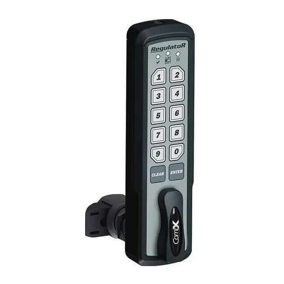 Compx Regulator Electronic Keyless Lock,Vert.Orientation REG-S-V-3-BLK