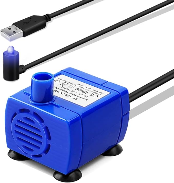 Comsmart Pet Fountain Pump, Cat Fountain Pump Replacement, Cat Water Motor Replacement for Pet