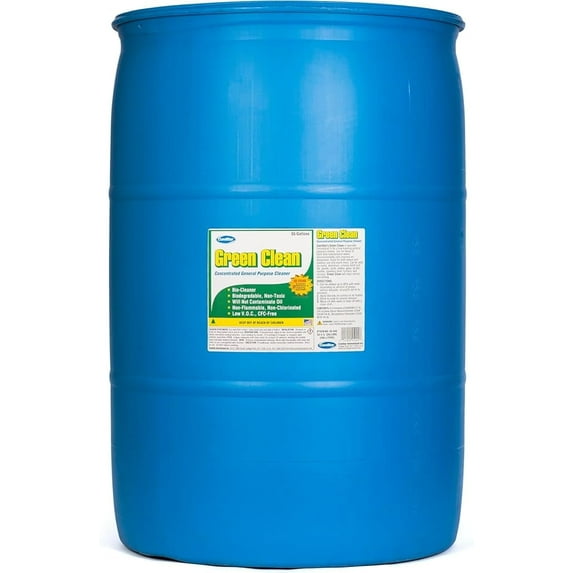 ComStar Green Clean, Concentrated General Purpose Cleaner, 55 Gallons, Heavy-Duty Biodegradable Degreaser, Non-Toxic, pH Neutral, Non-Flammable, Industrial & Commercial Cleaning Solution (55-045)
